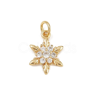 Brass Micro Pave Cubic Zirconia Charms LS-KK-H077-02G-05-1