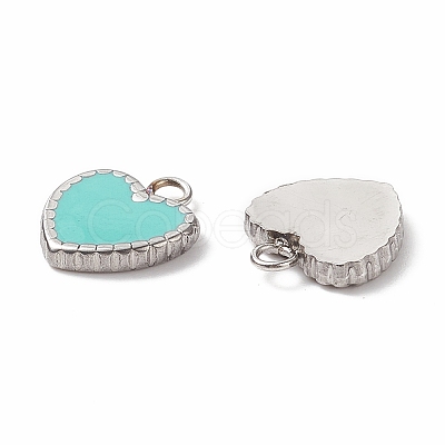 304 Stainless Steel Enamel Charms STAS-H446-150D-1