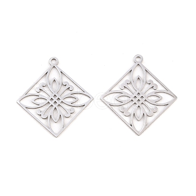 Buddhist 304 Stainless Steel Pendants STAS-E521-06C-P-1