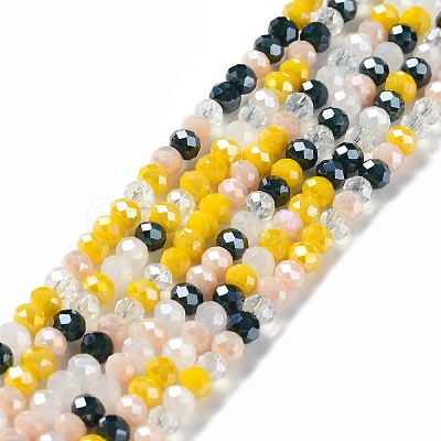 Glass Beads Strands EGLA-A034-M4mm-38-1