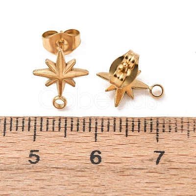 304 Stainless Steel Stud Earrings STAS-K291-13A-G-1
