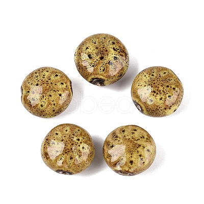 Windmill Spiral Pattern Vintage Handmade Porcelain Beads PORC-N013-19-05-1