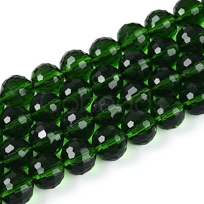 Transparent Glass Bead Strands GLAA-R095-8mm-29-1