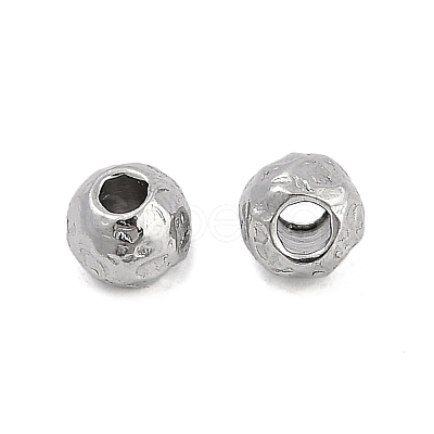 Anti-Tarnish Textured 316 Surgical Stainless Steel Beads STAS-M106-01B-P-1