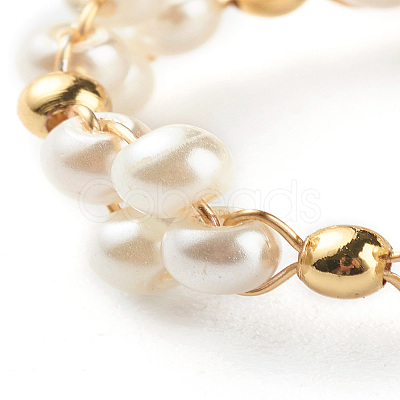 Glass Pearl Beads Finger Rings X1-RJEW-TA00005-1