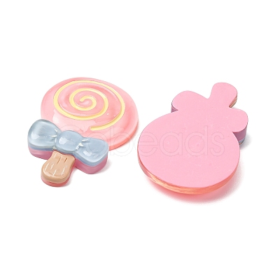 Transparent Resin Imitation Food Cabochons RE-CBAE980-09A-1