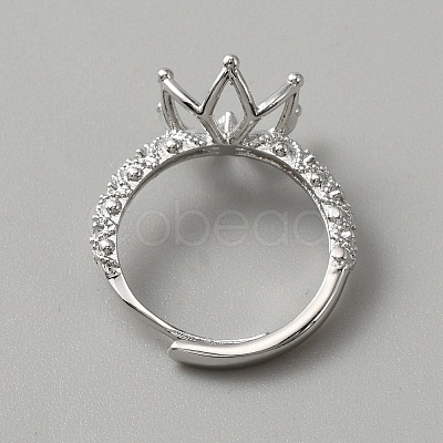 Adjustable Brass Ring Findings KK-WH0062-40P-1
