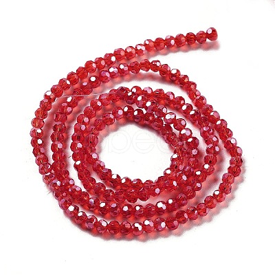 Electroplate Transparent Glass Beads Strands LS-EGLA-A035-T3mm-A01-1