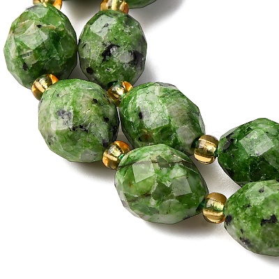Natural Sesame Jasper Dyed Beads Strands G-D305-B02-02-1