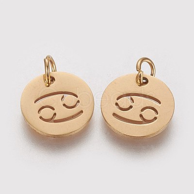 304 Stainless Steel Charms STAS-Q201-T445-4G-1