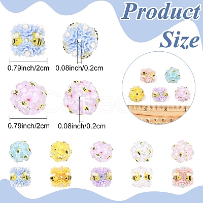 5Pcs 5 Colors Handmade Polymer Clay Beads CLAY-YW0002-69-1