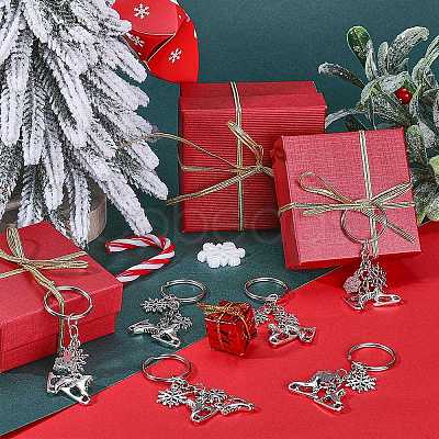 20Pcs Alloy Keychain KEYC-SC0001-15B-1