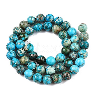 Natural Imperial Jasper Beads Strands G-N342-63C-1