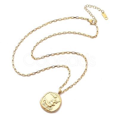 304 Stainless Steel Constellation Pendant Necklaces NJEW-K392-01G-06-1