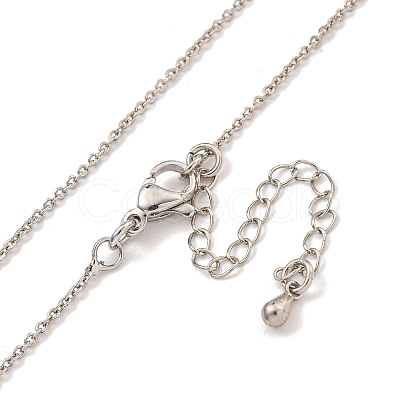 Brass Cable Chain Necklaces for Women NJEW-G084-15P-1