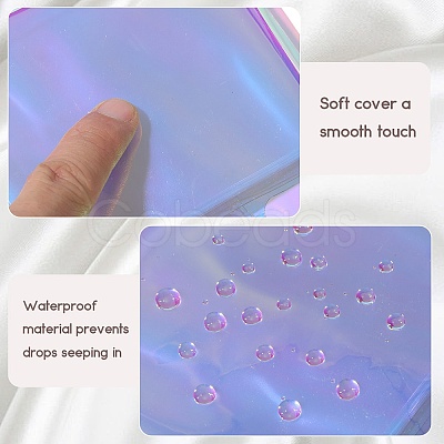 2Pcs PVC Mini Photocard Holder Book AJEW-SP0002-20B-01-1