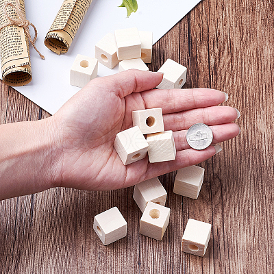 Unfinished Wood Beads WOOD-TA0001-05-LF-1