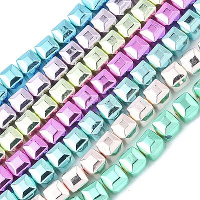 Electroplated Synthetic Non-magnetic Hematite Beads Strands G-A263-H01-01-1