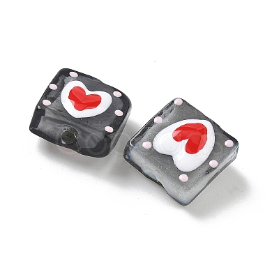 Handmade Lampwork Enamel Beads LAMP-G147-02E-1