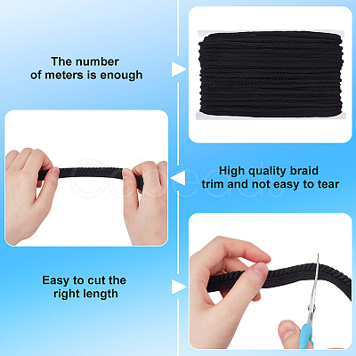 1Pc Polyester Twisted Lip Cord Trim OCOR-MA0001-08B-01-1