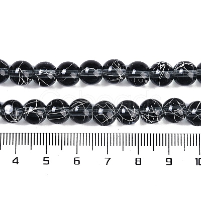 Drawbench Transparent Glass Beads Strands GLAD-Q012-8mm-14-1