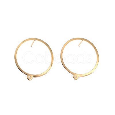 201 Stainless Steel Stud Earring Findings X-STAS-K241-12G-1