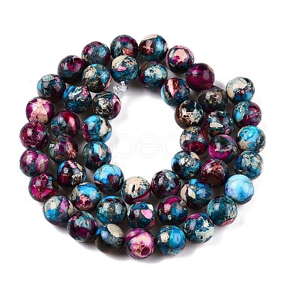Natural Imperial Jasper Beads Strands G-N342-63E-1