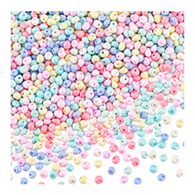 6/0 Opaque Baking Paint Glass Seed Beads SEED-PH0002-26-1