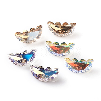Glass Rhinestone Cabochons RGLA-F066-C02-1