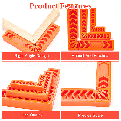 14Pcs 3 Styles Plastic Precision Machinist Square TOOL-BC0002-19-1