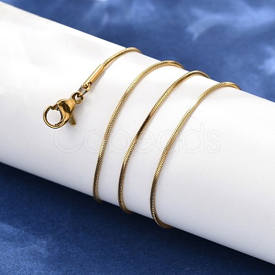 304 Stainless Steel Snake Chain Necklaces X-NJEW-F112-31-1