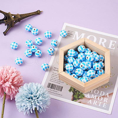 Natural Wooden Beads WOOD-TAC0010-05F-1