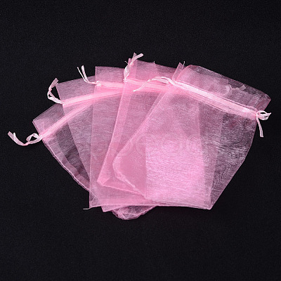 Organza Gift Bags with Drawstring LS-OP-R016-10x15cm-02-1