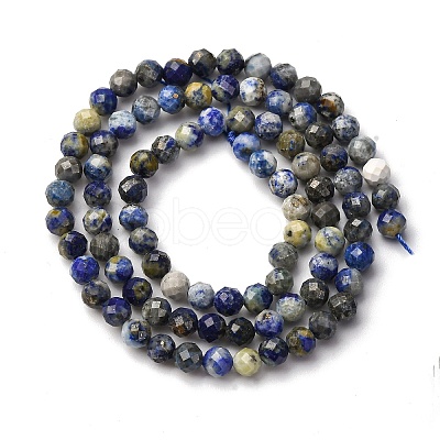 Natural Lapis Lazuli Beads Strands G-RM2025-A41-4mm-B-1