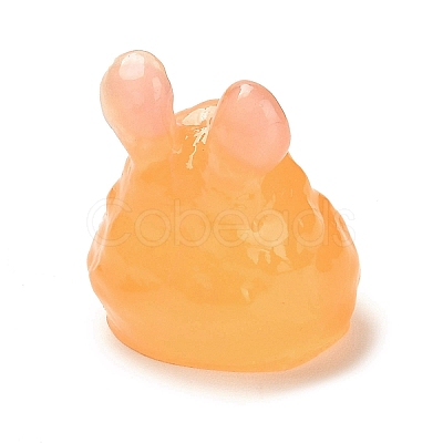 Luminous Resin Cute Little Rabbit Ornaments RESI-I054-01G-1