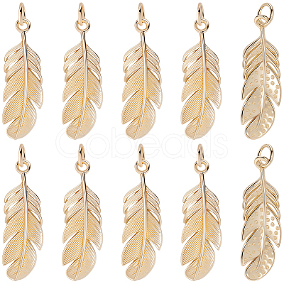 12Pcs Brass Pendants KK-BBC0027-66-1