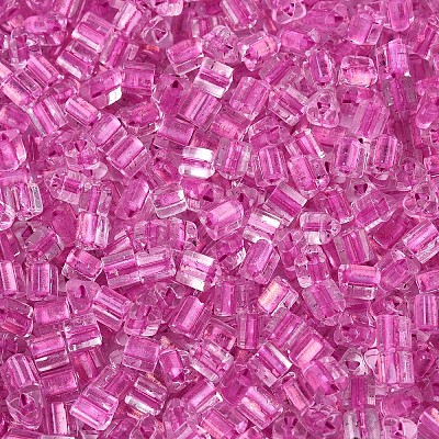 Transparent Inside Colours Glass Seed Beads SEED-T007-13D-1