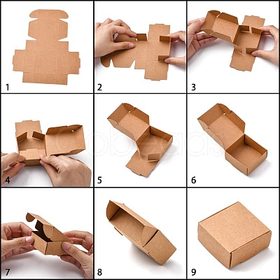 Kraft Paper Gift Box CON-K003-02A-01-1