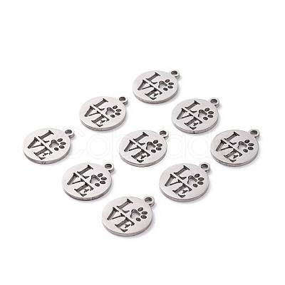 Non-Tarnish 201 Stainless Steel Charms STAS-S105-T057-1