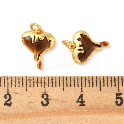 Brass Enamel Pendants KK-K364-25C-03-1