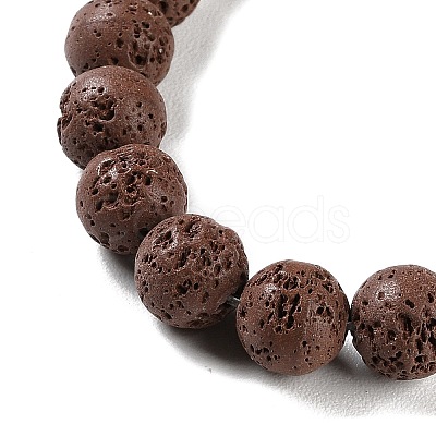 Synthetic Lava Rock Dyed Beads Strands G-H311-08C-02-1
