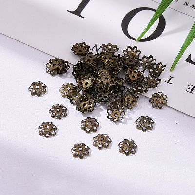 Iron Bead Caps IFIN-R197-AB-1