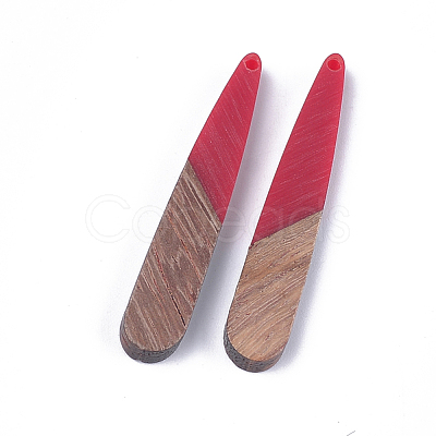 Resin & Walnut Wood Pendants RESI-S358-40H-1