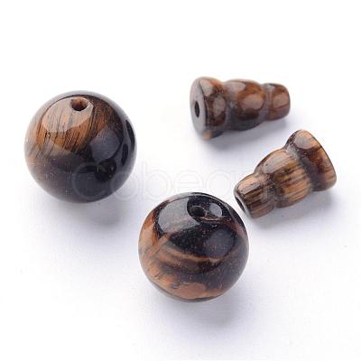 Natural Tiger Eye Buddhist Beads X-G-M011-01B-1