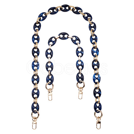 2Pcs 2 Style Resin Bag Handles DIY-GN0001-02B-1