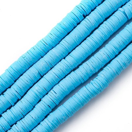 Handmade Polymer Clay Beads Strands CLAY-R089-8mm-Q069-1