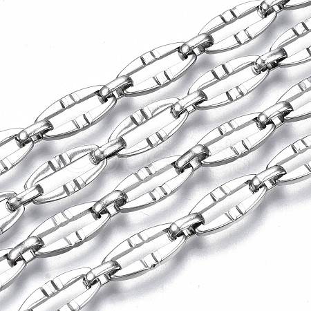 Tarnish Resistant 304 Stainless Steel Chains CHS-T003-11P-NF-1