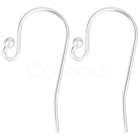 5 Pairs 925 Sterling Silver Earring Hooks STER-BBC0006-25S-1
