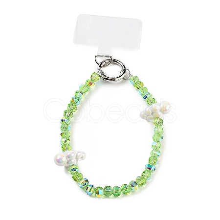 Alloy & Glass & Acrylic Beads Mobile Straps AJEW-H153-02P-07-1