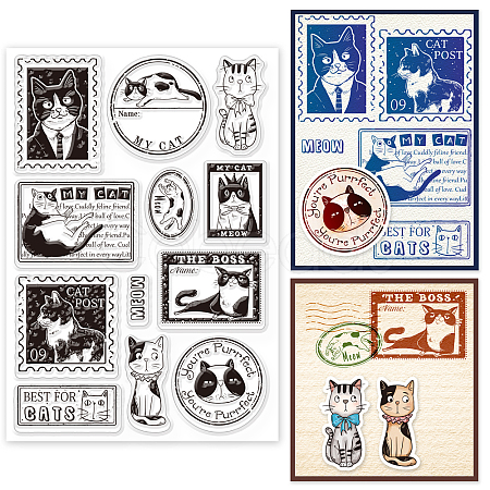 Custom PVC Plastic Clear Stamps DIY-WH0448-0005-1